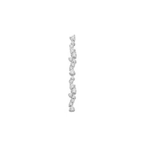 Clou d'oreille long Lucie (35mm) - Argent