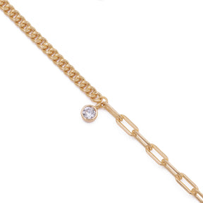 Chaîne de cheville Oya - Doré champagne