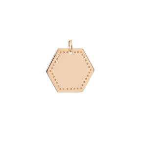 Pendentif personnalisé Carla (20mm) - Doré champagne