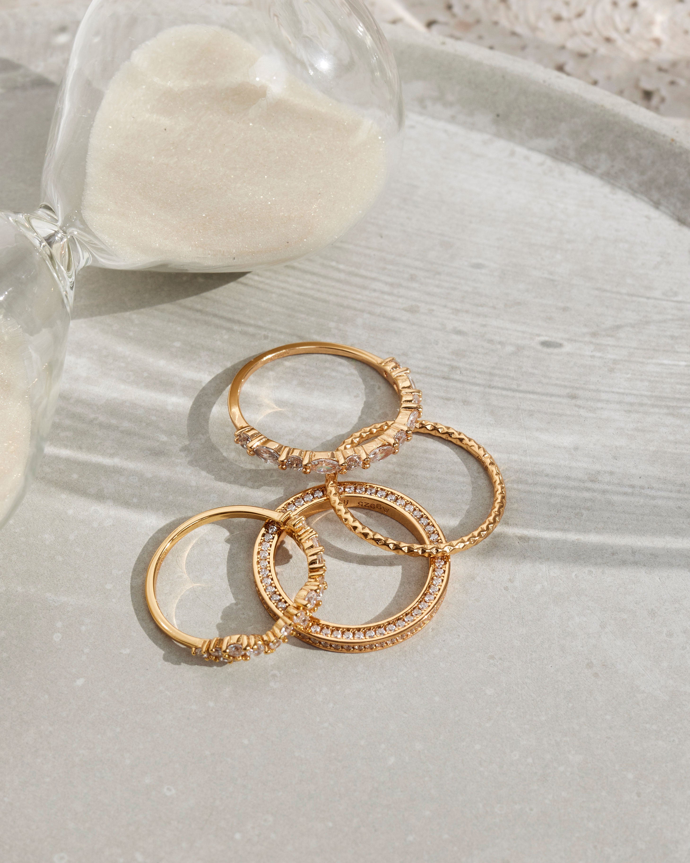 Bagues - Doré champagne