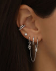 Boucle d'oreille Julia - Argent