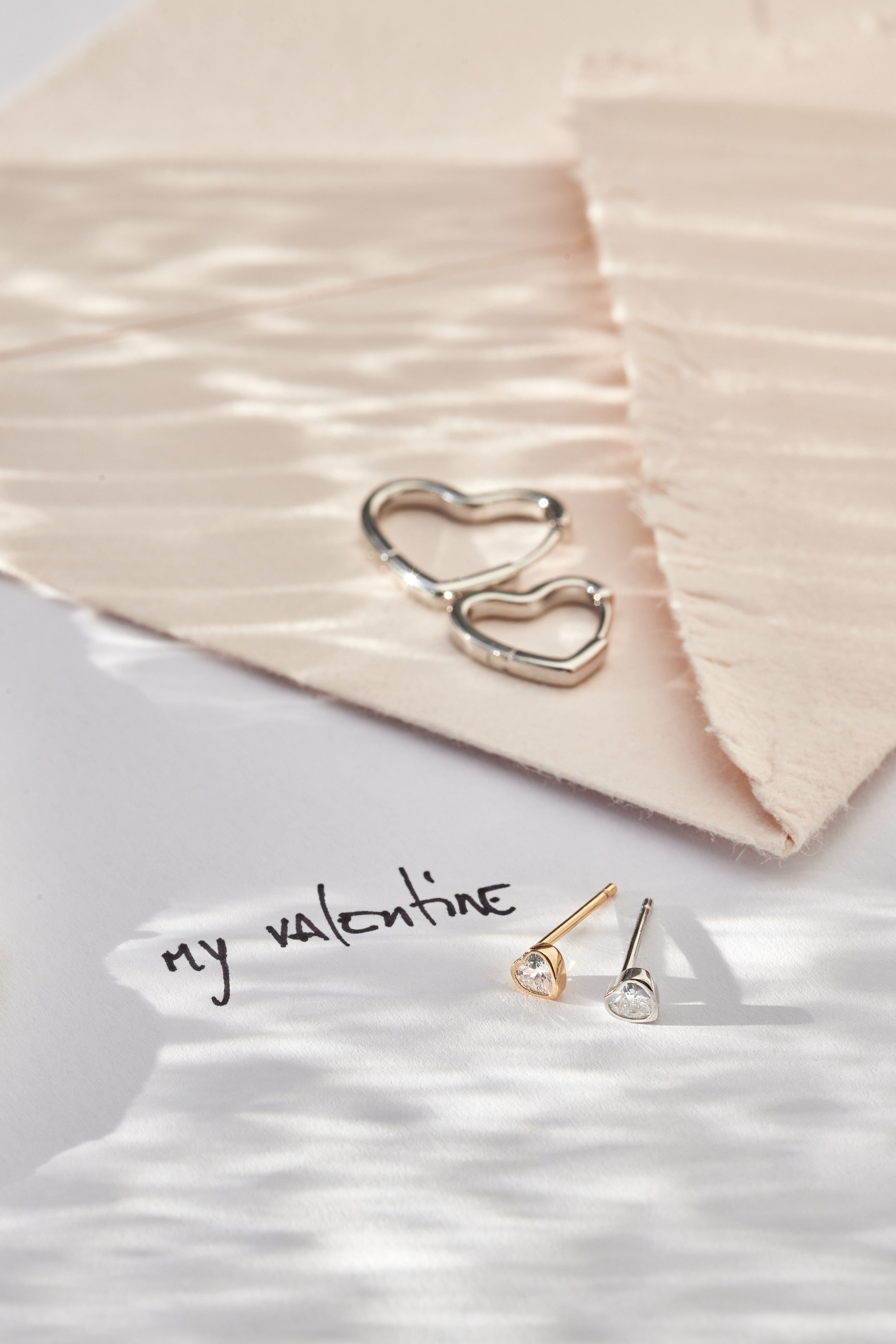 Clou d'oreille Aimee - Doré champagne