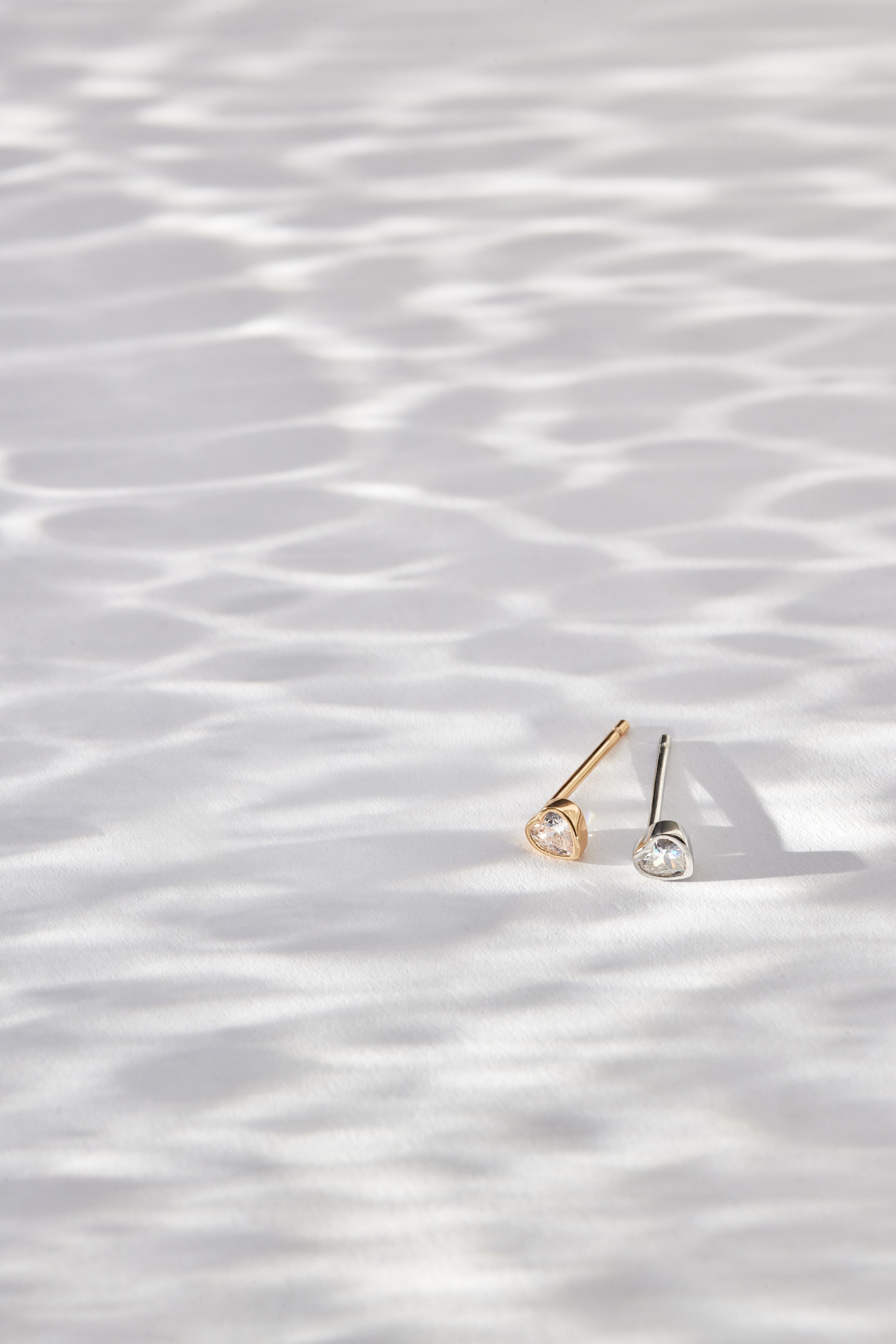 Clou d'oreille Aimee - Doré champagne