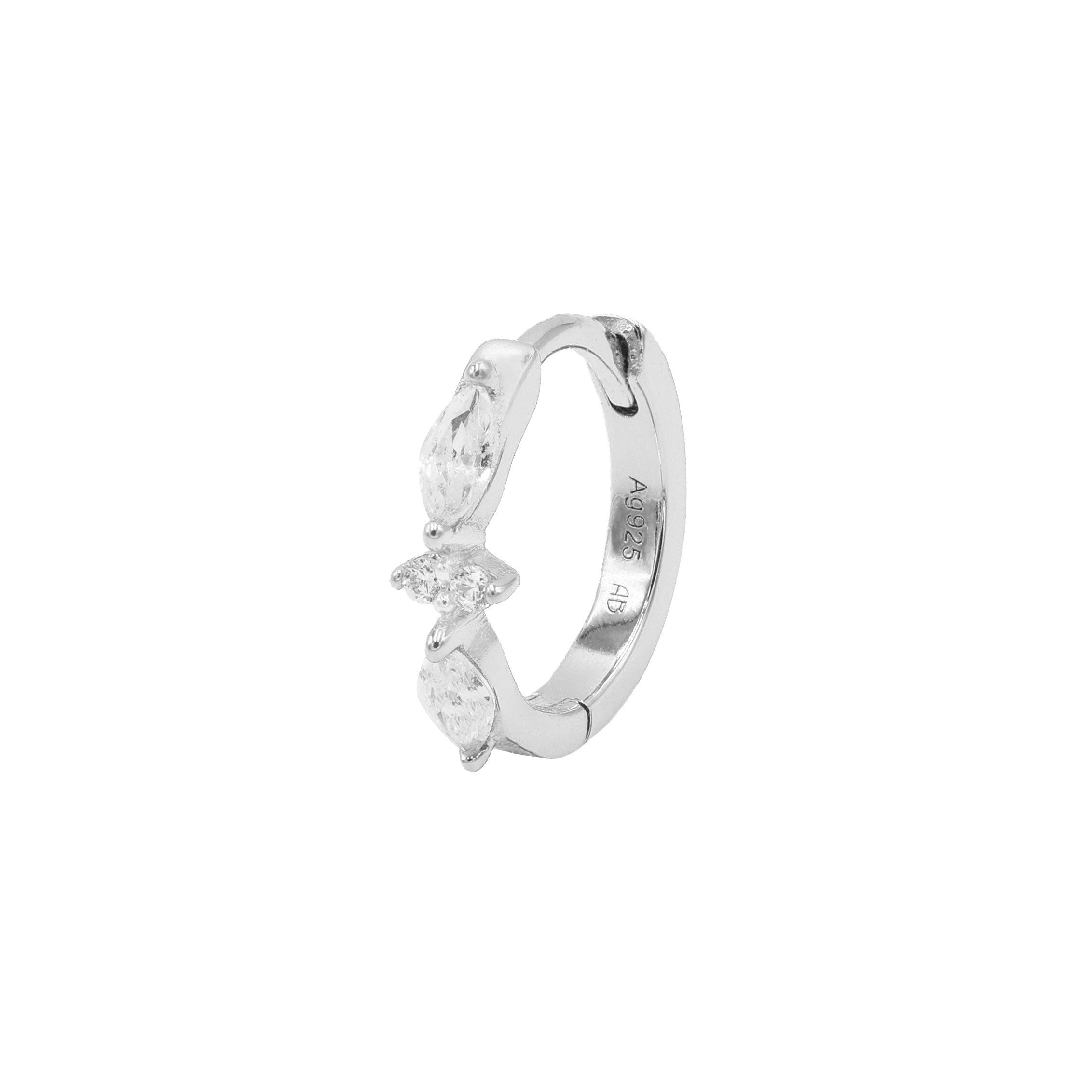 Boucle d'oreille Alaya (13mm) - Argent