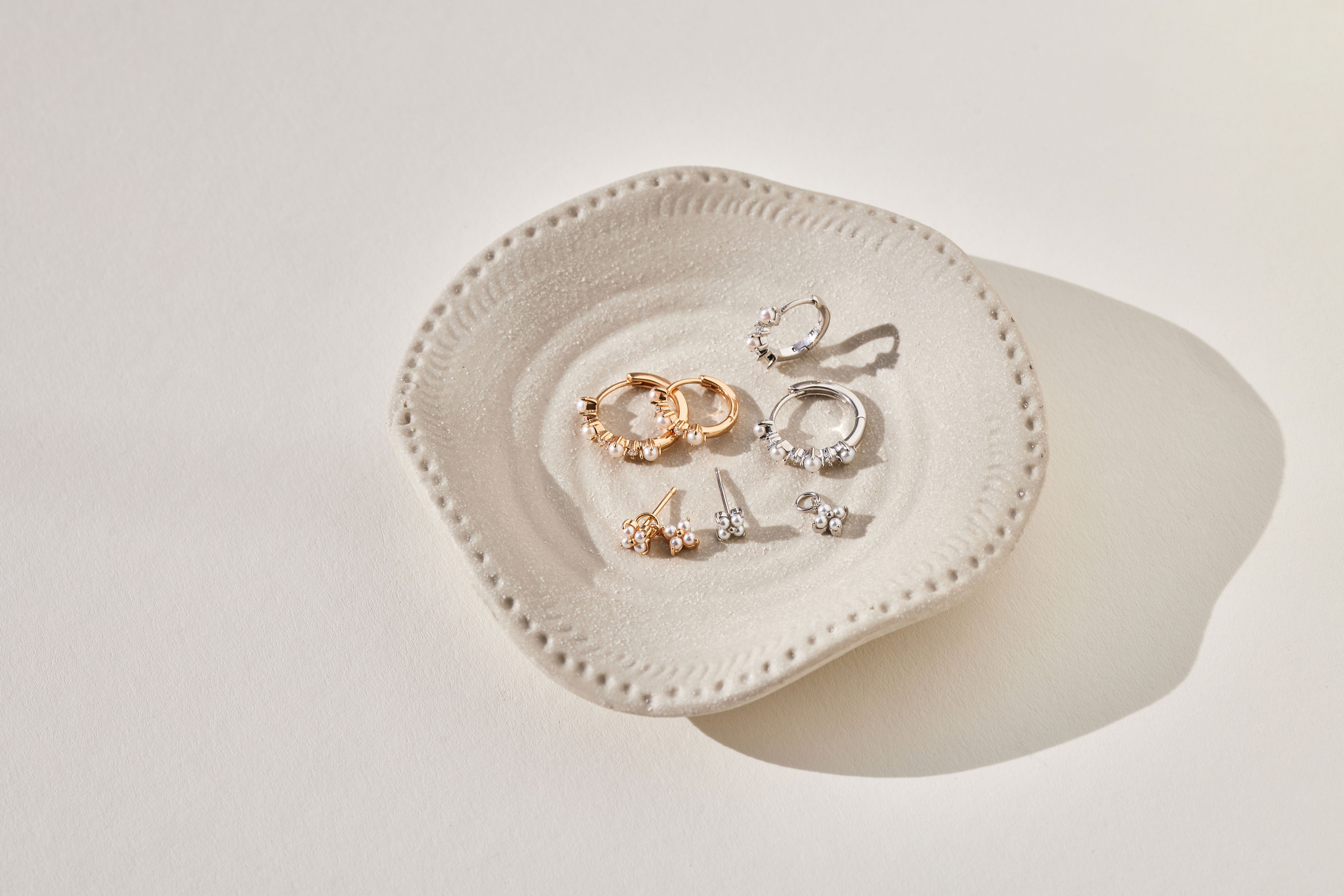 Boucle d'oreille Vega (13.5mm) - Doré champagne