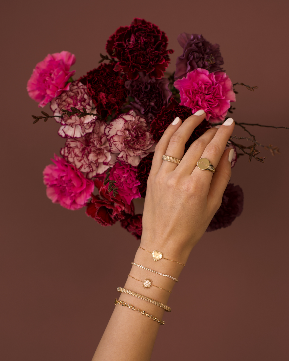 Bracelet Kalinda - Doré champagne