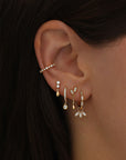 Ear Cuff Naomi - Doré champagne