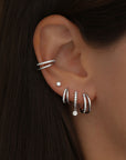 Boucle d'oreille Lisa (12mm) - Argent