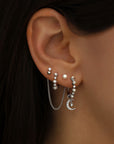 Clou d'oreille Junie - Argent