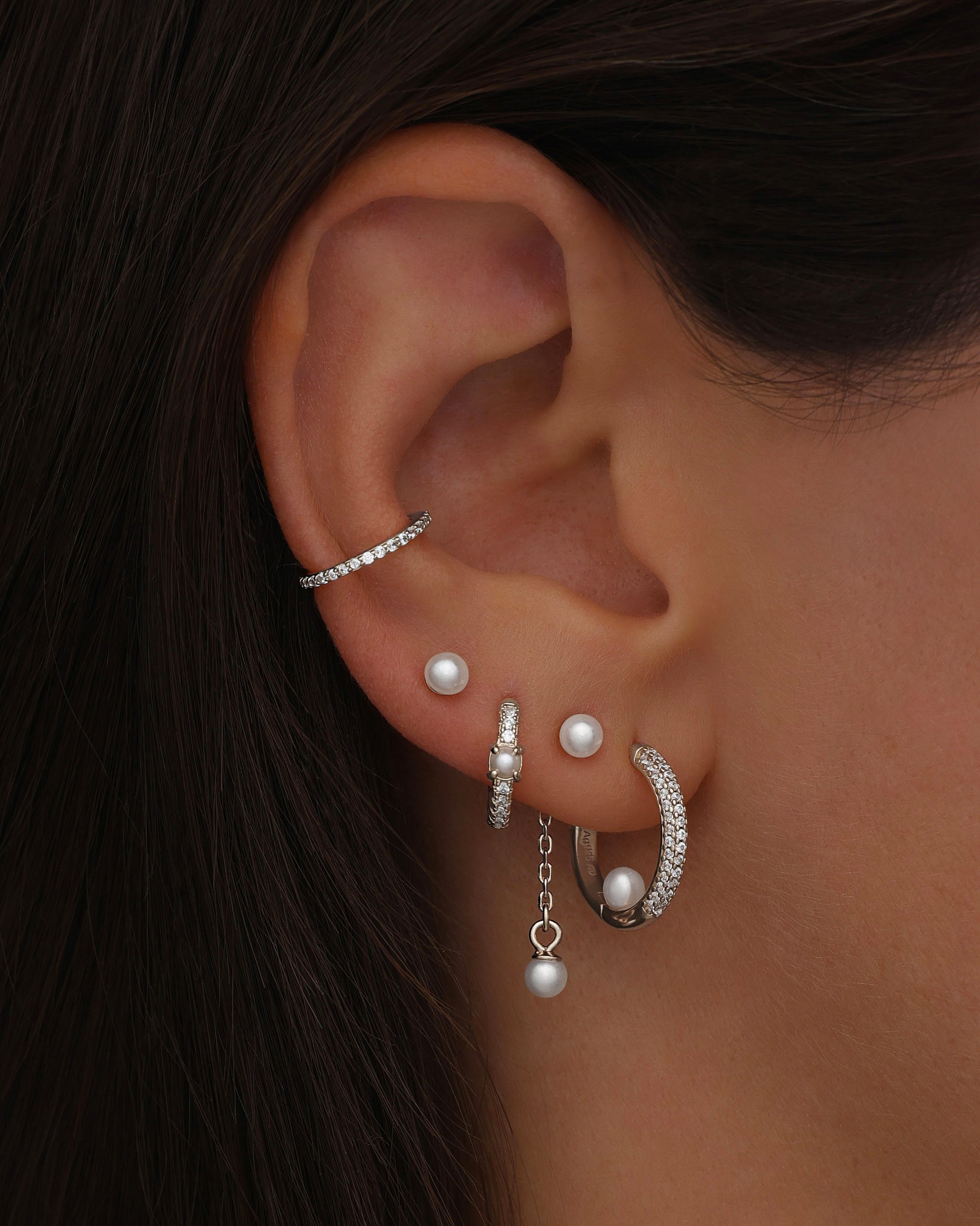 Clou d&#39;oreille Junie - Argent