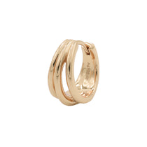 Boucle d'oreille Elysia (15mm) - Doré champagne