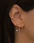 Ear Cuff Bella - Pfirsichgold (vergoldet)