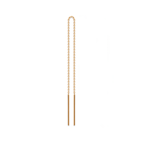 PI / Boucle d'oreille chaîne Georgina - Doré champagne