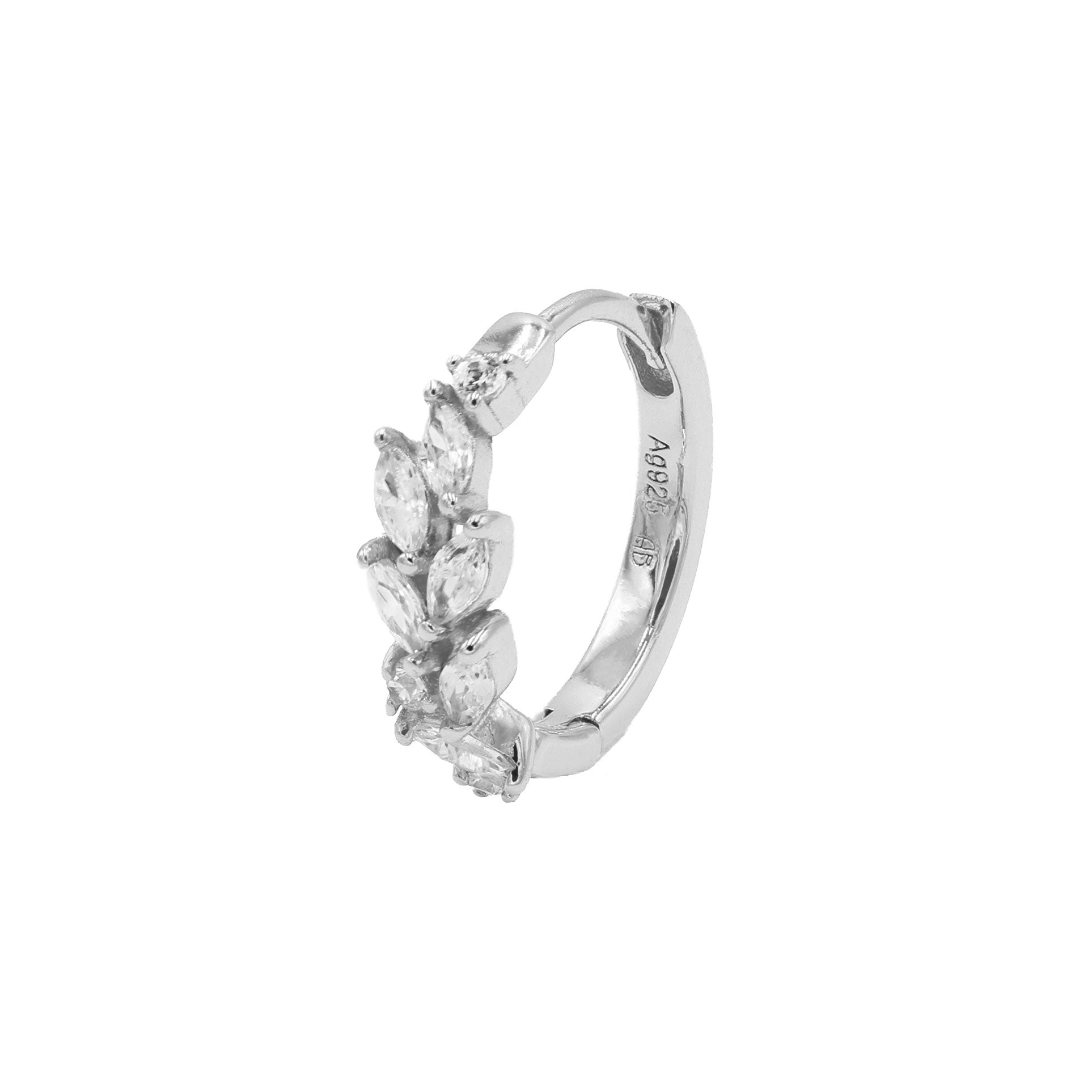 Boucle d'oreille Hyacintha (14 mm) - Argent