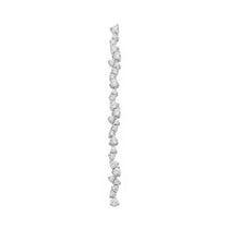 Clou d'oreille long Lucie (50mm) - Argent