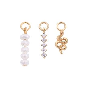 Mystic Glow Charm Set - Doré champagne