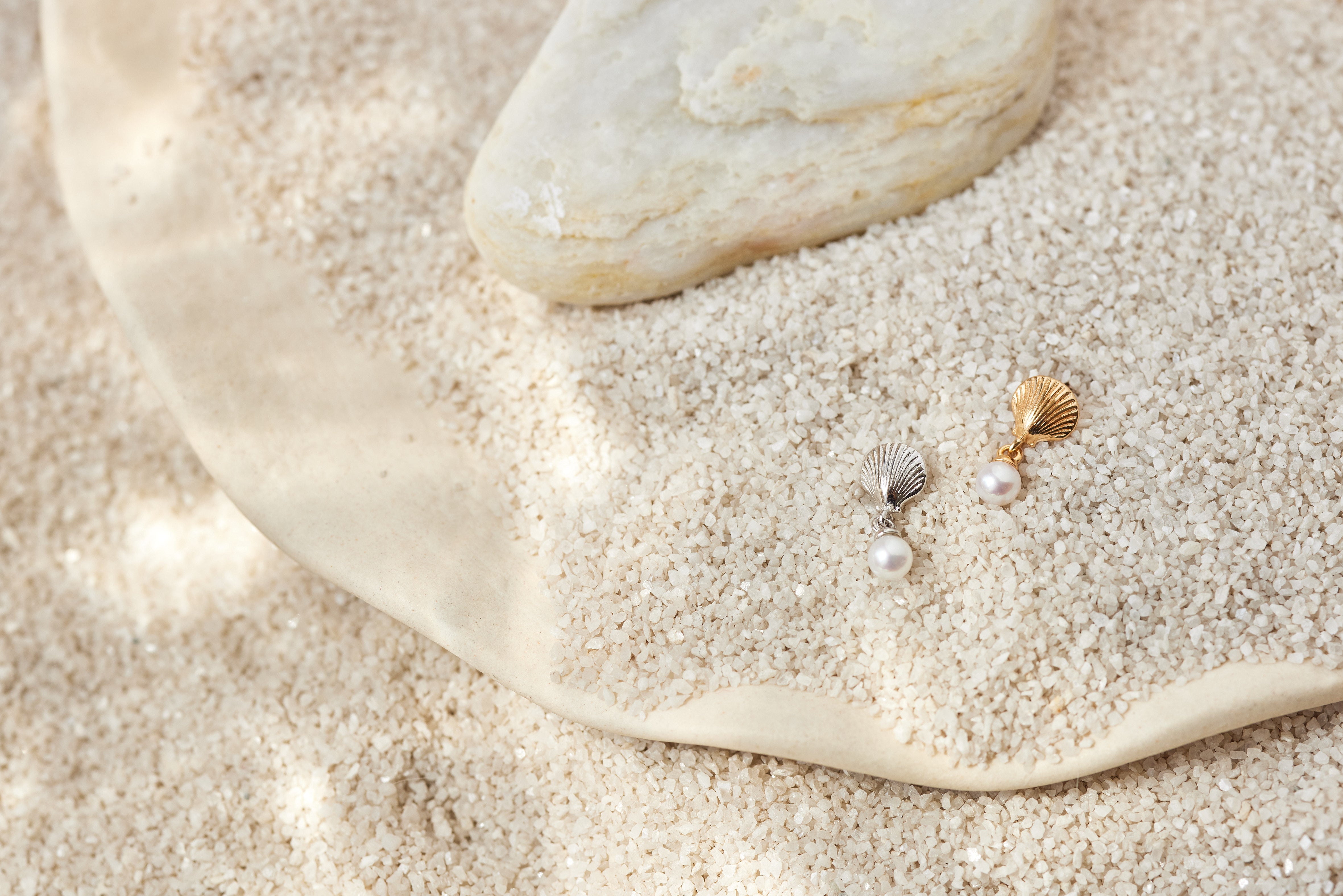 Clou d'oreille Noa - Doré champagne