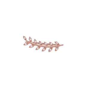 Boucle d'oreille grimpante Gaia - Doré rose