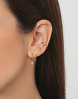 Boucle d'oreille Sunny - Doré champagne