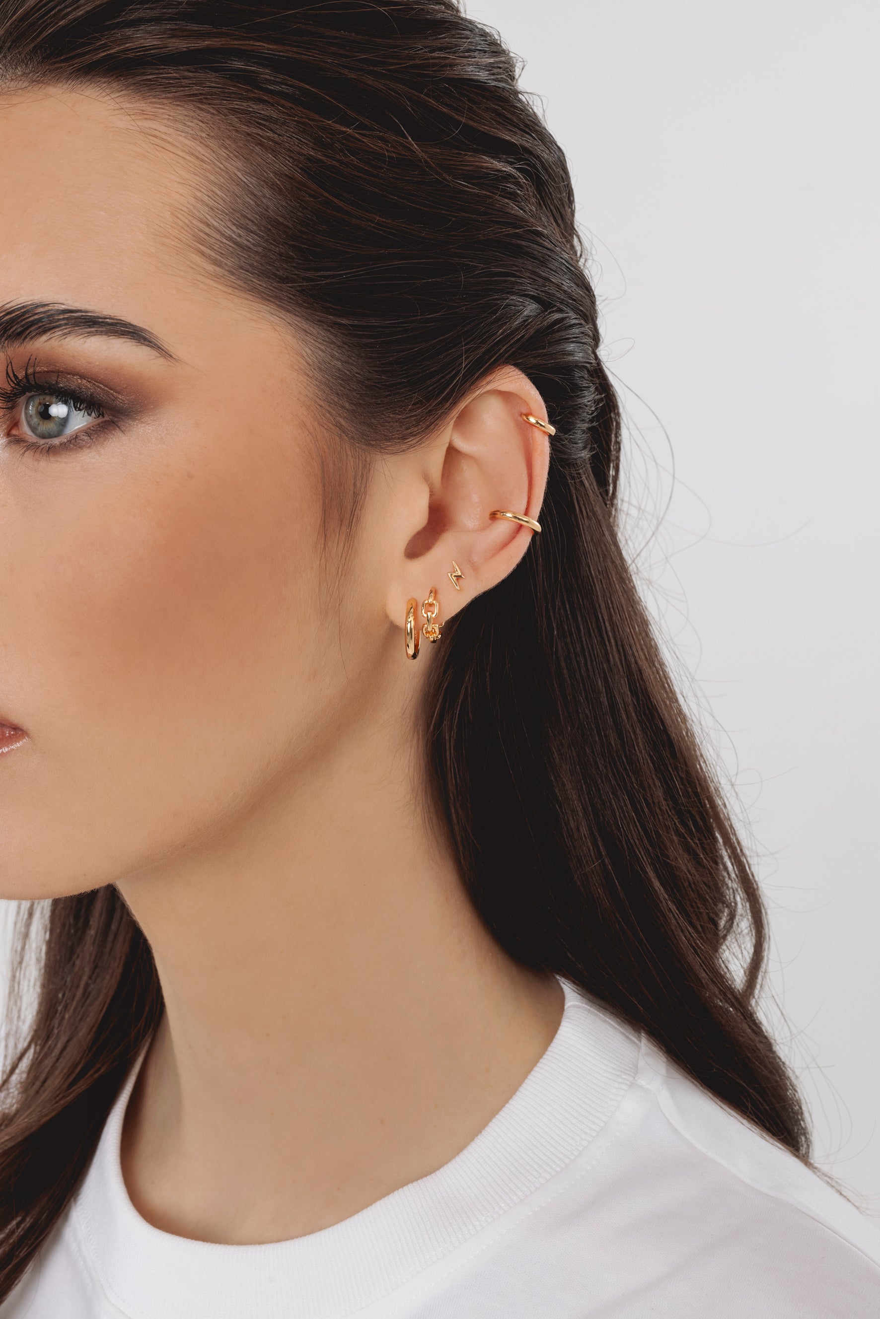 Ear Cuff Bella - Doré champagne