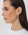 Boucle d'oreille Lily (12.5mm) - Doré pêche