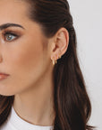 Boucle d'oreille Zoé (18.5mm) - Doré champagne