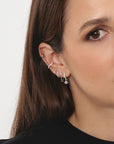 Clou d'oreille Larissa (20mm) - Argent