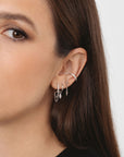 Boucle d'oreille Lena (12mm) - Argent