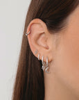 Boucle d'oreille Sienna (15mm) - Argent