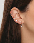 Boucle d'oreille Leonie - Argent