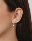 Boucle d'oreille Roxie (10mm) - Argent