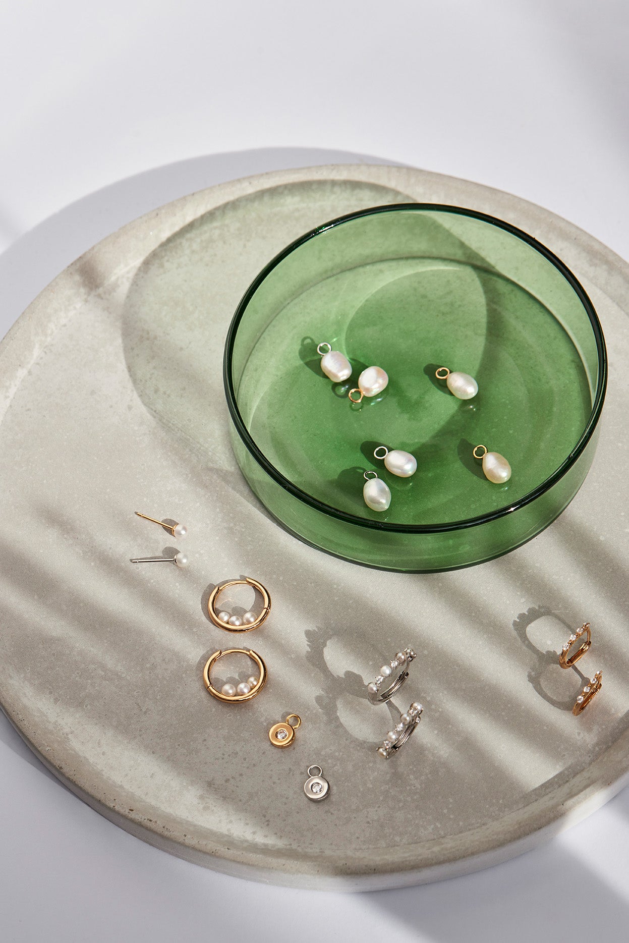 Clou d'oreille Junie - Doré champagne