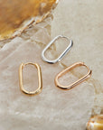 Boucle d'oreille Zoé (18.5mm) - Doré champagne