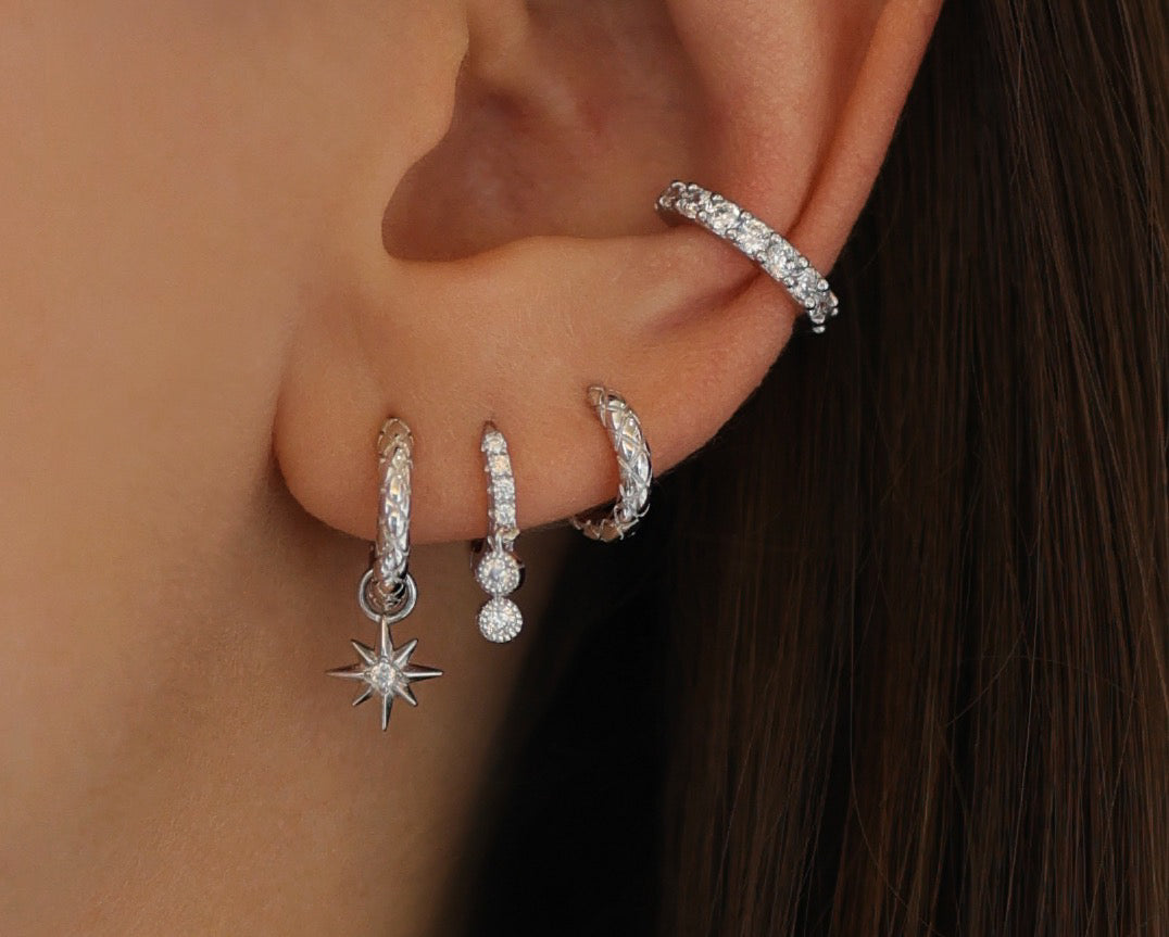 Boucle d&#39;oreille Naia (12mm) - Argent