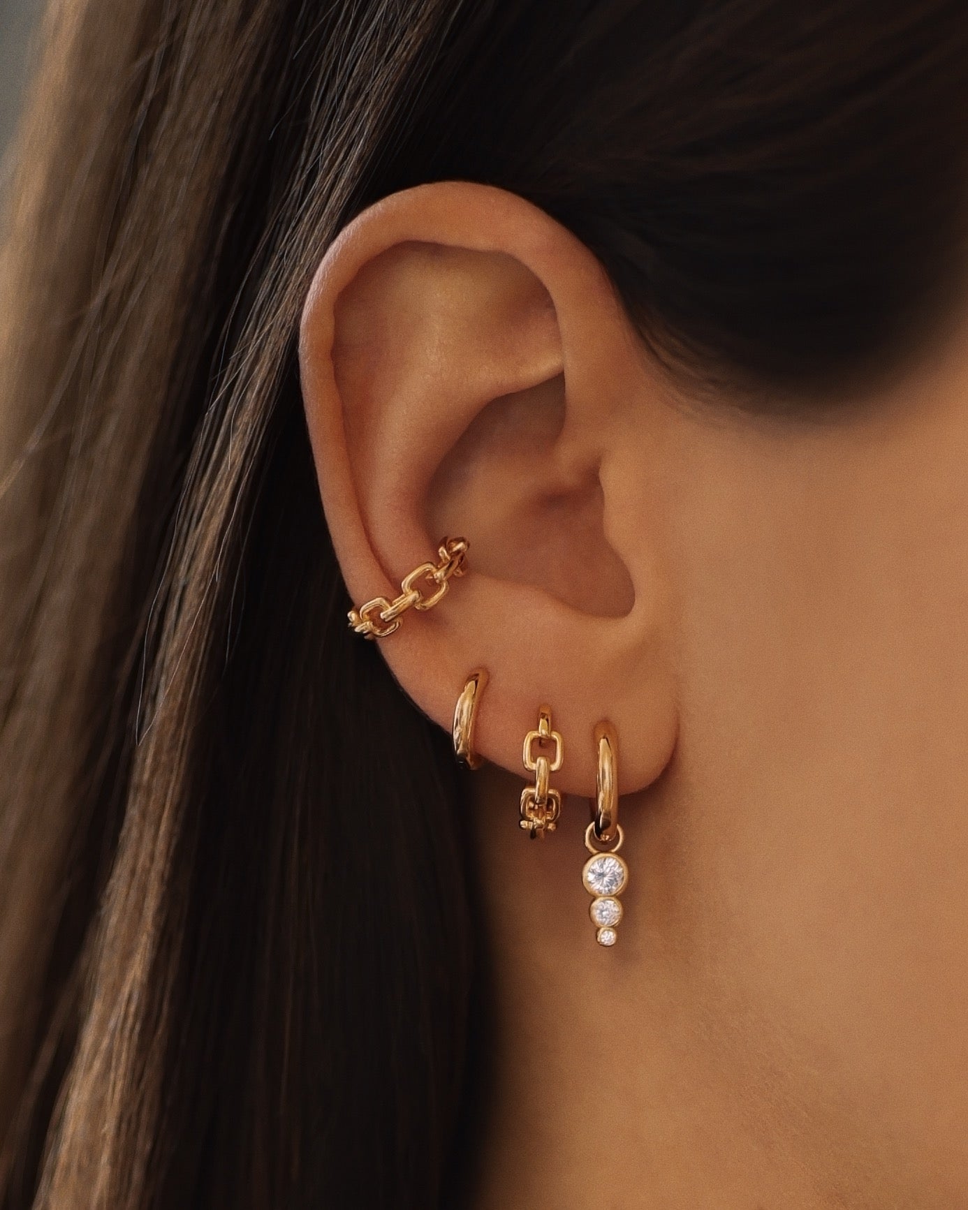 Ear Cuff Andrina - Doré jaune