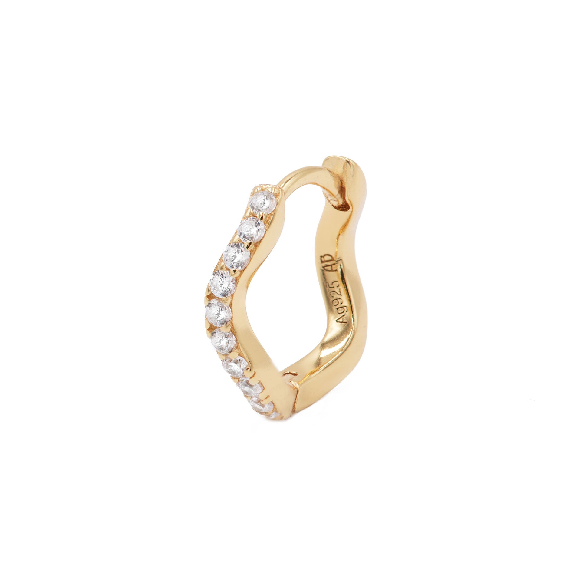 Ohrring Alena (12.5mm) - Champagnergold (vergoldet)