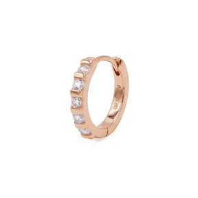 Boucle d'oreille Cleo (12.5mm) - Doré pêche