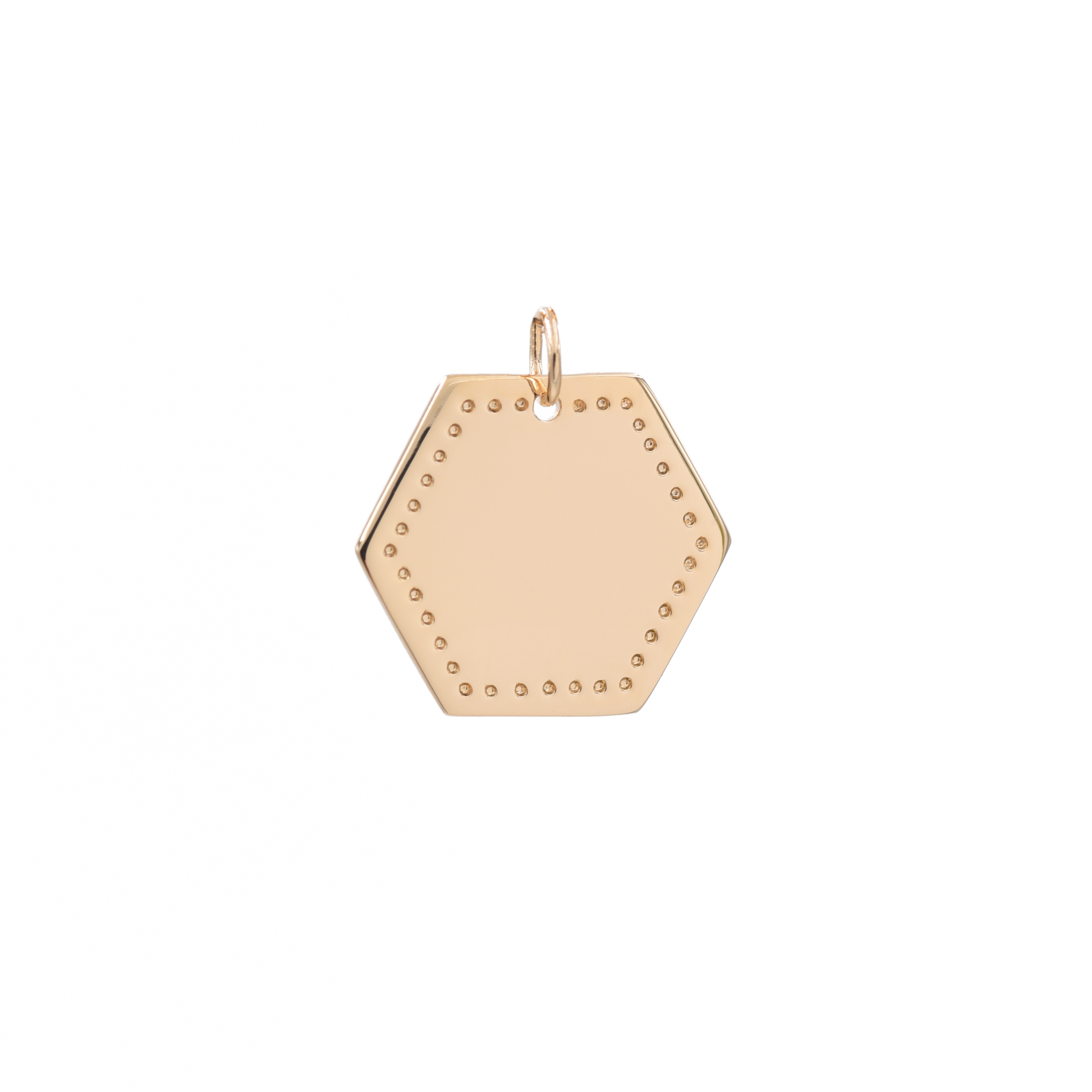 Pendentif personnalisé Carla (20mm) - Doré champagne